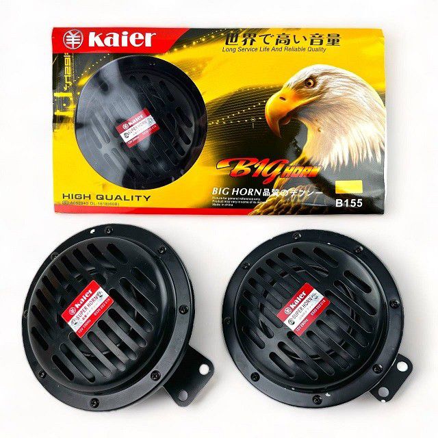 Сигнал звуковой KAIER B155 black 12V, 290/350 Гц /10 