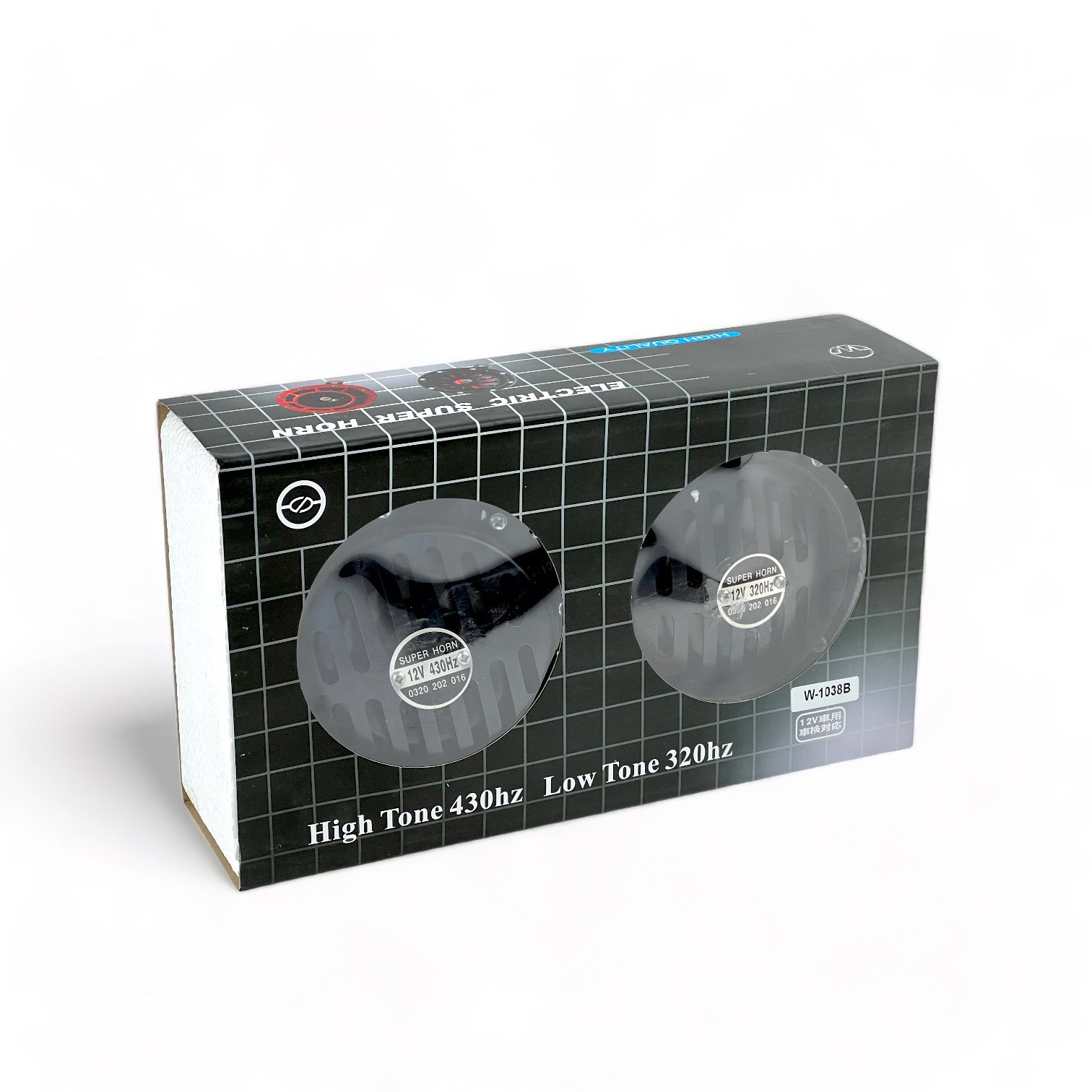 Сигнал звуковой W-1038 black, 12V/40